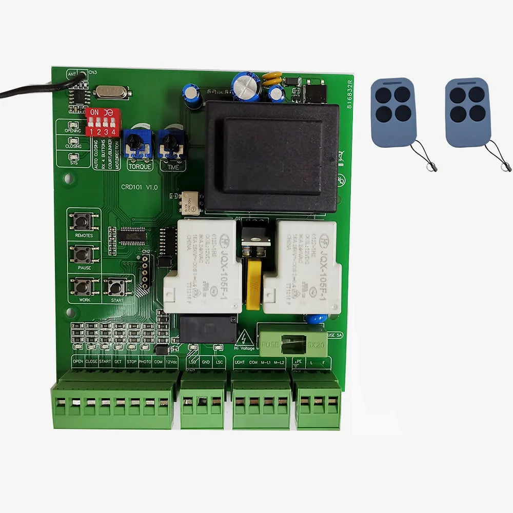 Gate Motor Controller Circuit Board Electronic Card for Sliding Gate Opener 220v AC Model 433.92Mhz