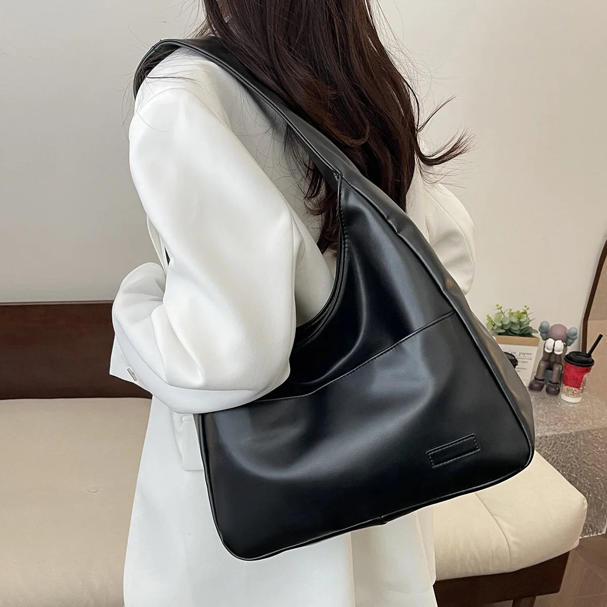 2025 Autumn Vintage Women's Lion Ridge Large Capacity Tote Handbag Zipper Closure Crossbody Shoulder Bag with Polyester Lining