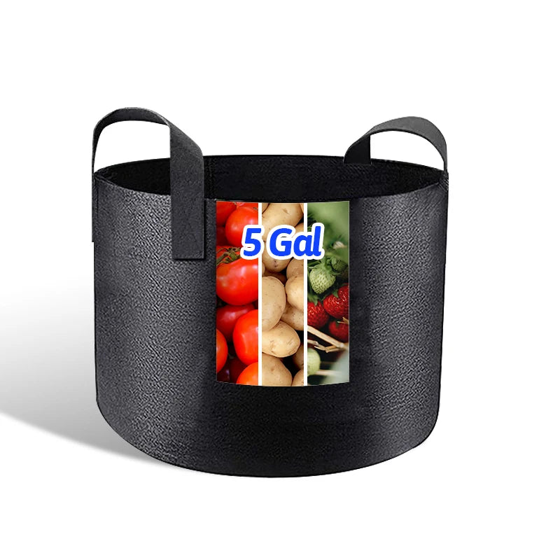 Factory Directly Sale YAHENG Model 03021 Plant Fiber 1-30 Gallon Garden Supply Felt Grow Bag for Vegetable & Flower