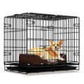 Home Cage for Pet Dog Double Door Folding Metal Dog Crates H0Qjw Folding Metal Dog Fence