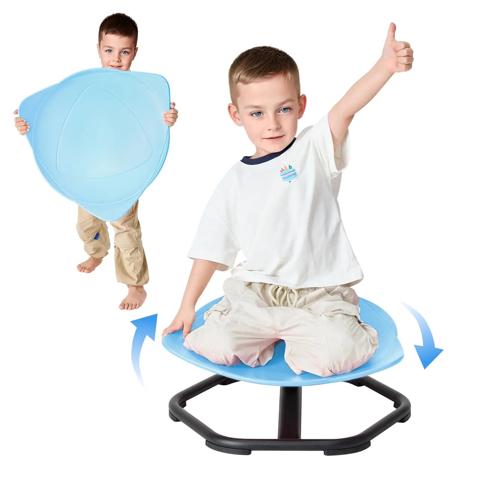 Spinning Chair for KidsAutism Kids Swivel ChairToddler Sensory Seat Sit and Spin Toys Wobble StoolTraining Body Coordination