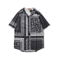 Trendy New Custom Spring and Summer Stock Oversized Printed Loose Men's Short Sleeve Shirts Dropshipping