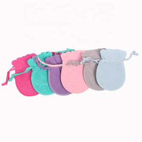Custom Logo Accept Mini 3.5X4.7Inch Cute Colors Storage Bracelet Watch Packaging Drawstring Gourd Shaped Jewelry Pouches
