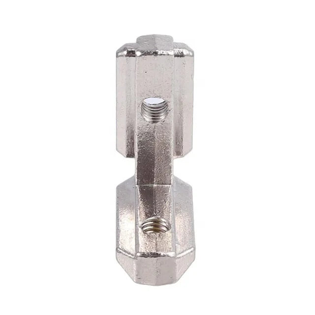 Zinc Alloy Aluminum Profile Accessory 3030 T-Slot Fixed L-Shaped Internal Connector Bracket for Furniture Hardware