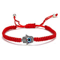 Macrame Kabbalah String Braided Hamsa Hand Evil Eye Charm Bracelet Fashion Bracelets