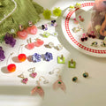 Fashion Cute Teens Girl Party Jewelry Accessories Lovely Flowers Earring Charms S925 Silver Needle Color Girl Earrings for Women