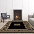 Modern Printed Luxury Large Area Rug Anti-slip PVC Dots Backing Anti Slip KHZ Carpet