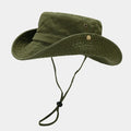 Customizable Outdoor Unisex Summer Bucket Hat Wide Brim Folding Fisherman Cowboy Style for Daily Use Fishing Men's Women's