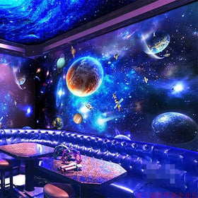 Custom universe sky space 3d wallpaper mural wall stickers home decoration