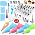 Good Quality Cake Decorating Set 72 Pcs/set Stainless Pastry Nozzles Cake Turntable Set Confectionery Bag Baking Tools for Cakes
