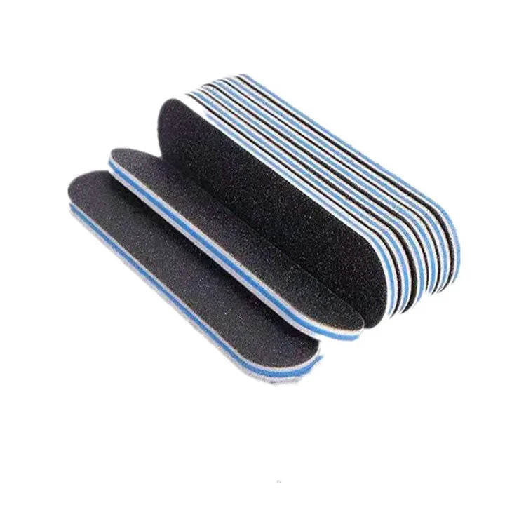 2022 Good Quality Factory Supply Double Sided EMERY Material Mini Zebra Color Soft Emery Board Nail File Set