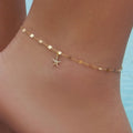 AA00055 Hawaii Anklets Starfish Ankle Bracelets Beach Baraefoot Foot Chain Jewelry for Women and Girls