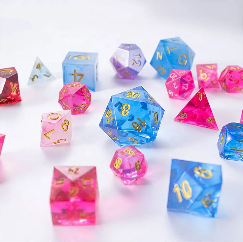 DIY Crystal Resin Polyhedral Dice Silicone Mold for Game