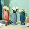 Simple Living Room Nordic Style Shatterproof Flower Arrangement Container Not Deform Simulate Ceramic Plastic Vases