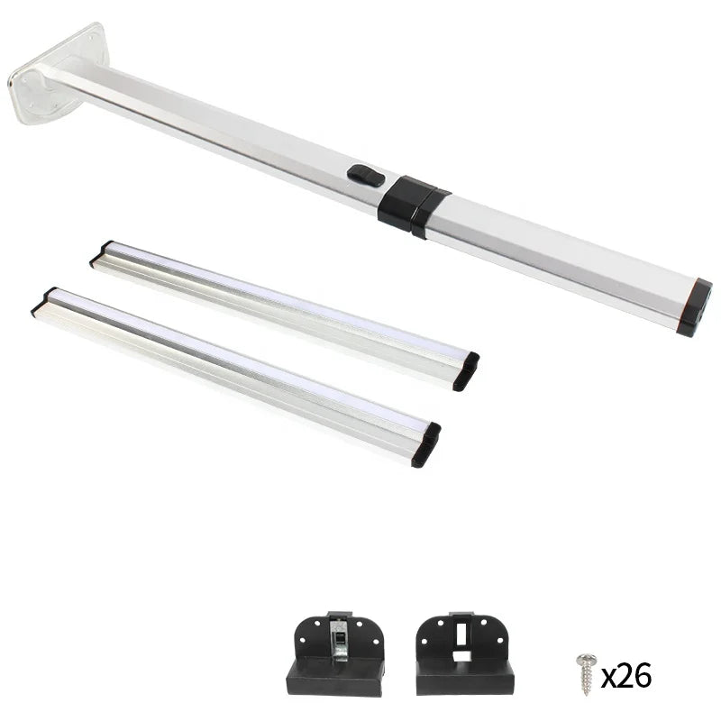 TYTXRV RV Accessories RV Folding Table Legs Aluminum Alloy Dual Guide Rails Adjustable Table Leg for RV Boat Camper Dinner Table