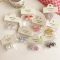 MIO 2.5cm Mini Plastic Hair Clip Set Kids Cute Cartoon Small Hair Claw Clip Little Girls Daily Animal Side Clip Hair Accessories