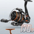 HSD Spinning Reel Fine Line Design 5+1BB Left Hand 5.4:1 Gear Ratio Stainless Steel Ultra Light 170g Fishing Reel Stream River