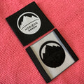 Square Shape Thick Fabric Damask Woven LabelSide Fold Weaving logo Patch for Uniform