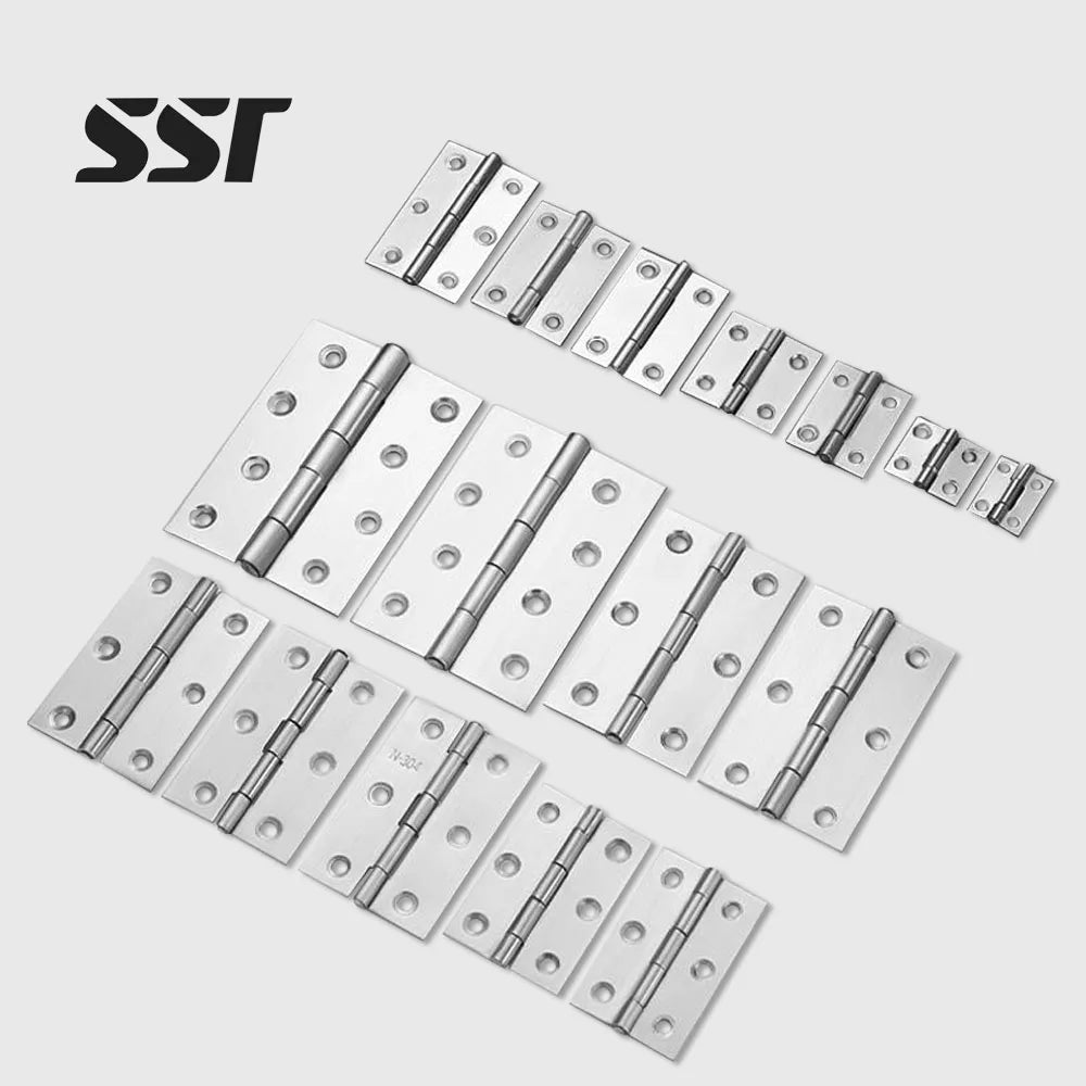 Piano hinge Small Series Door Hinge 1 1.5 2 2.5 3 3.5 4 Inch Mini Flat 304 Stainless Steel Door Hinges for Boxes and Window