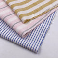 South America Customized Color Thin Stripe Plain Yarn Dyed Mixed Cotton Linen Fabric for Shirts Clothing