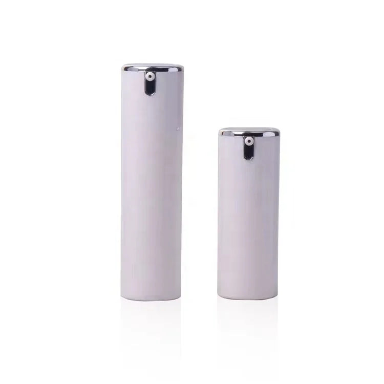 Factory New Luxury White 15ml/30ml/50ml/Custom Capacity Empty Plastic Airless Pump Bottles for Shampoo Eye Cream Face Mask