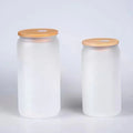 Wholesale Custom Frosted Square Shape Borosilicate Glass Double Wall BPA Free Sublimation Drinkware Cups for Coffee Tea Juice