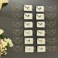 Fashion Jewelry Necklace Valentine's Day Gift Envelope Pendant Shiny Heart Gemstone Stainless Steel Necklaces for Women