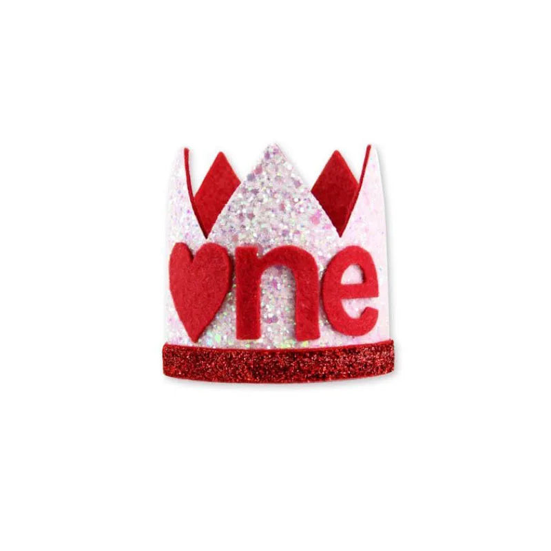 Wholesale Stocked Sequin Pet Birthday Decorated Hats with Number