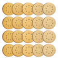 750Pcs/Carton 5 Inch Sanding Discs 240 500 600 800 Grits Gold Sanding Discs Hook and Loop 8 Holes Sandpaper Orbital Sander