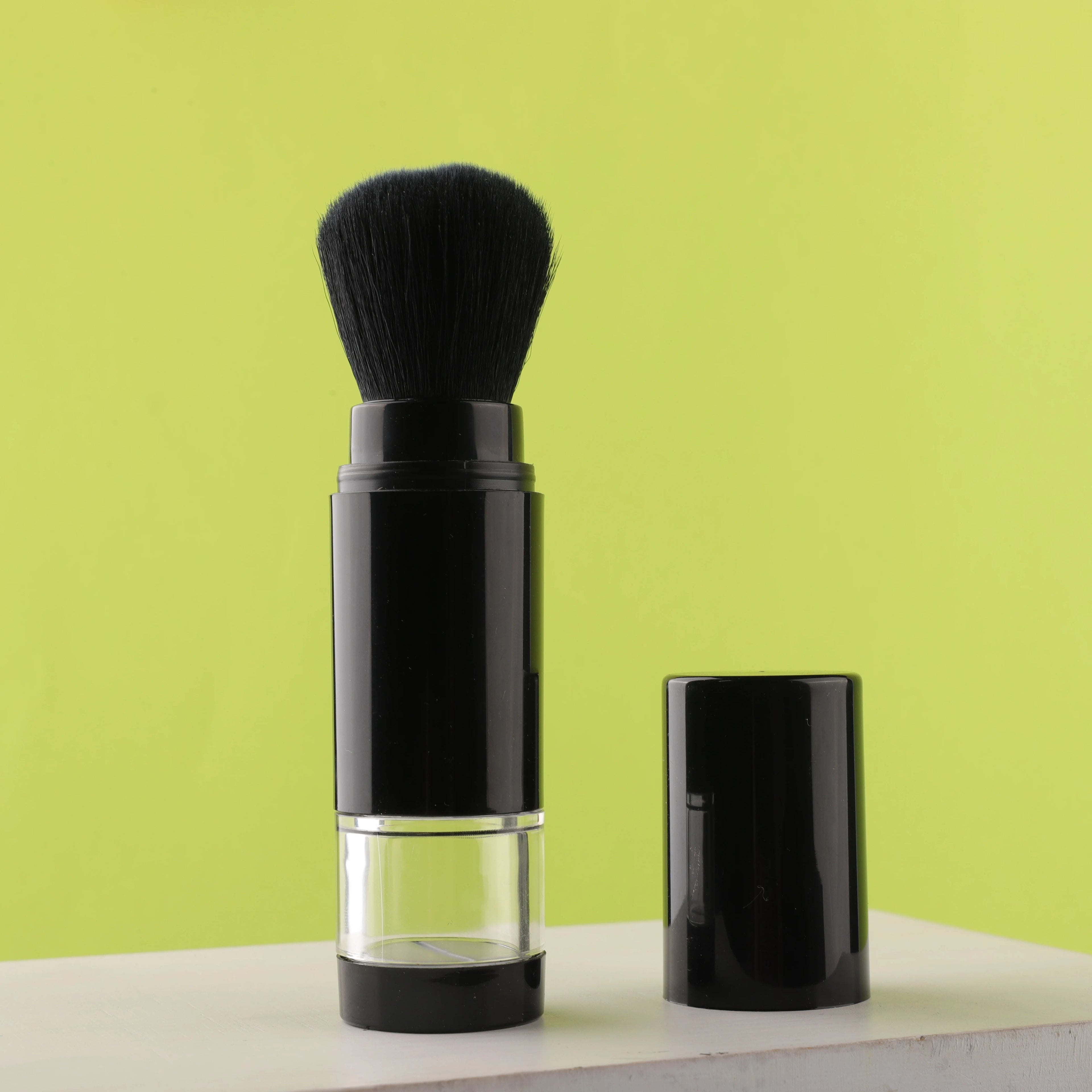 Portable Multi-function Blush Brush Makeup Tool Refillable Powder Smearing Brush Anti-static Brush Vegan