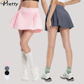 2024 New Design Women High Waist Pleated Skirts Athletic Workout Yoga Shorts Breathable Quick Dry Golf Skirts With Pockets