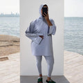 Modest Full Cover Muslim Swimwear Oversized Burkinis Musulm Women 3 Piece Sets Waterproof Nylon Swimwear