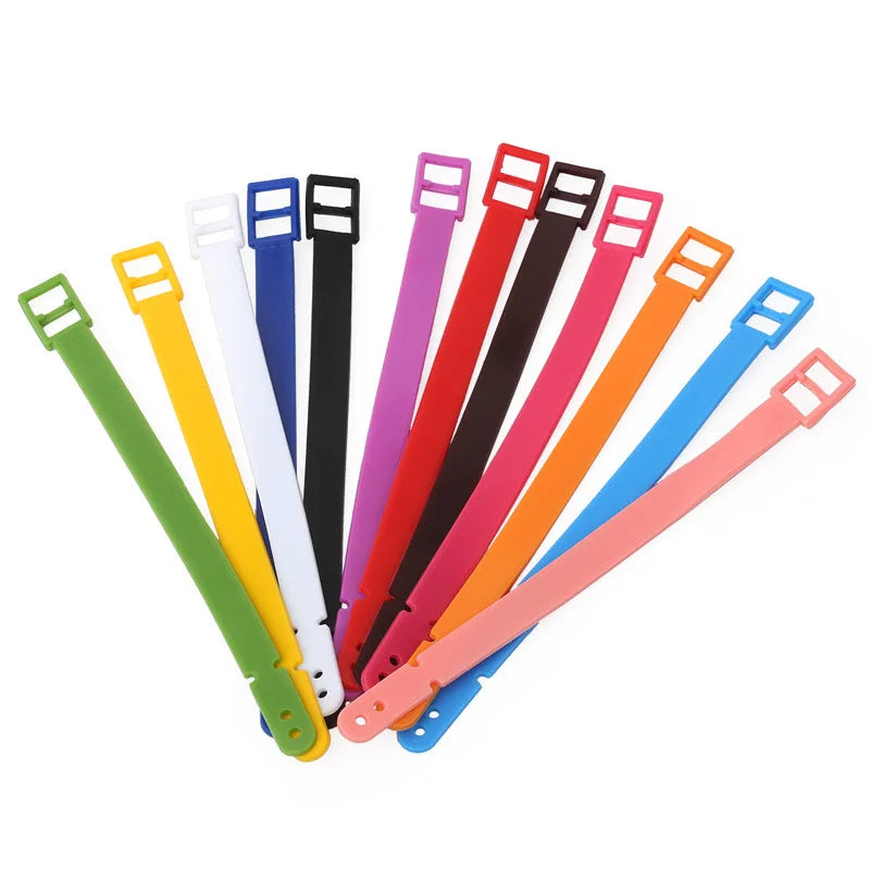 Wholesale PVC Luggage Tag Worm Loops Straps Suitcase Label Fastener