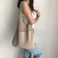 Summer Beach Bag Knitted Crochet Mesh Hollow Out Shoulder Tote Bag for Women