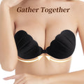 Women's Seamless Silicone Nipple Covers Bralette Sexy Invisible Strapless Push-up Bra Adhesive Sticky Straps Solid Breast Cup