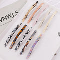 Classic Women Hair Barrettes Colorful Hair Barrette Clips Simple Rectangle Colorful Acetate Hair Clip Barrettes for Women
