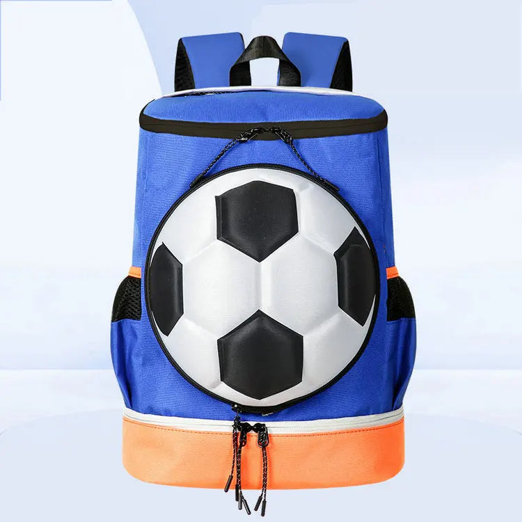Custom Durable Zipper Kid Children Boy Football Gym Small Waterproof Outdoor Travel Hiking Sport Backpack Bag for Men Women