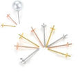 WHOLESALE BULK PRICE 925 Sterling Silver Stud Earring Pin 18k Gold Plating silver Color DIY  Accessories Silver
