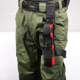 Drop Leg Water Bottle Holster Pepper Spray Holder Adjustable Thigh Pepper Spray Pouch Open Top Thigh Pouch for Left/Right Leg