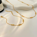 Instagram Style New Necklace Infinite Symbol Fine Necklace Bracelet Stainless Steel Non Fading Necklace Fashion Jewelry