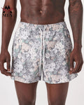 Custom Printed Polyester Men's Swim Trunks Board Shorts & Swim Trunks Mens Swimming Shorts