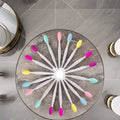 Hot Style Double Sided Silicone Face Cleaning Brush Long Handled Plastic Lip and Nose Cleaning Brush Single Makeup Brush