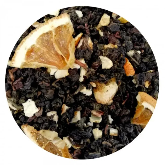 Natural Loose Mix Orange Cuts Oolong Tea Dried Fruits Cuts Blended Tea Orange Oolong Tea for Drink