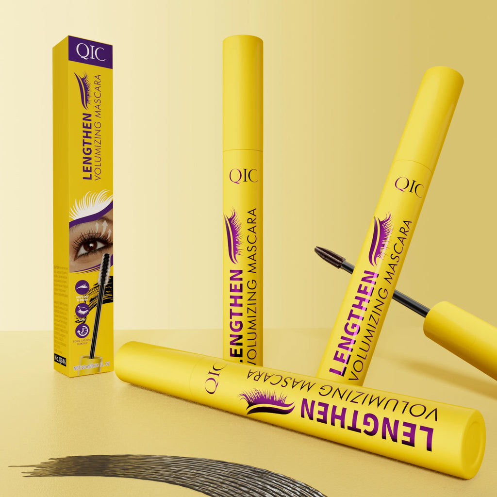 New Long-lasting Volume Vegan 4D Thick Waterproof Mascara With 2 Colors for Makeup