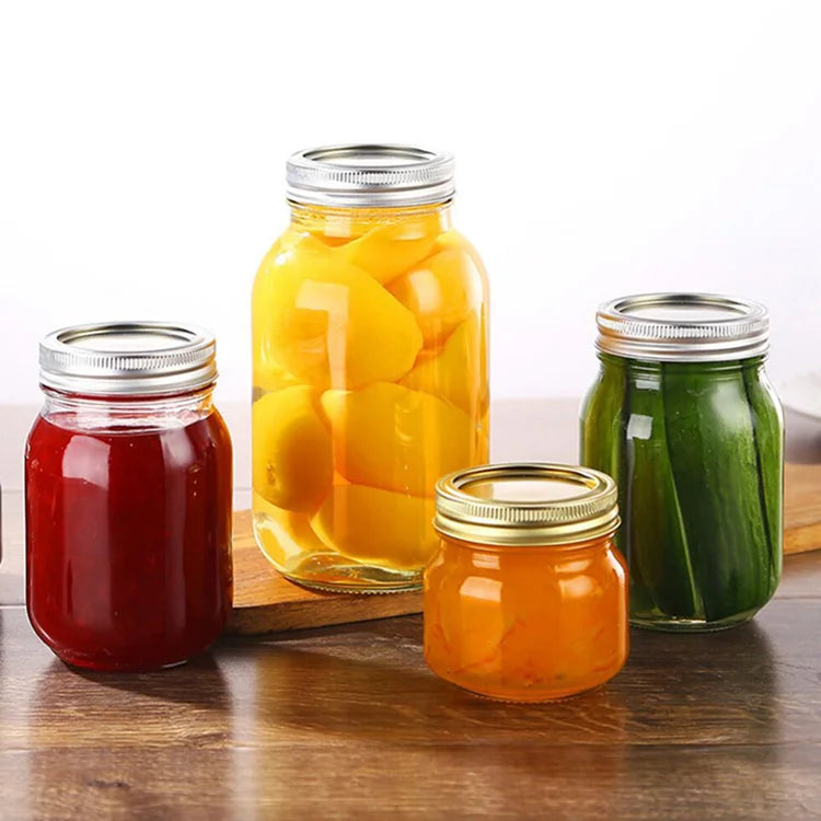 Silver Color Twist off Two Piece Lid Golden Best Seal Canning Jar Lid Round Metal Canning Jar Lid for Food Glass Jar