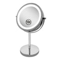 Top Seller 2023 Vanity Led Lighted Travel Makeup Mirror Desktop Table Magnified Make up Mirror With Lights