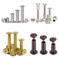 Brass Stud Uxcell M6 Black Plastic Binding M5 X 10Mm Binding Screw Type Post Handbag Hardware 5Mm Nickel Chicago Post Screw