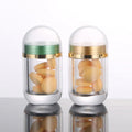 10 ML Green Blue Gold Silver Red Plastic Bottles Diet Pills Transparent Bullet Shape Count Juvale Empty Pill Vial Container Box