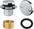 Stainless Steel Chrome Tip Toe Tub Trim Set with Two Hole Bath Drain Trim Replacement Kit for Basin Sink Modern Design