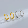SP Fine Hoops Pig Nose Design 18K Gold Plated 925 Sterling Silver Huggie Hoop Earring for Women